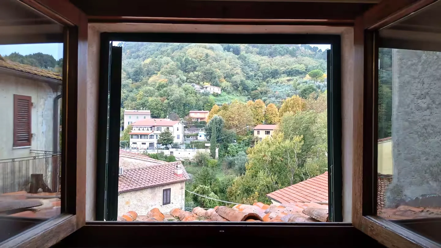Actual view through apartment window